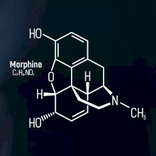 Molekulárna štruktúra Morfín Molekulárna štruktúra Morfín