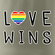 Love wins nápis