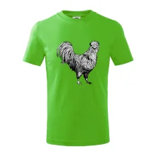 Kohút kreslený čiernobiely