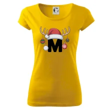 Vianočné rodinné tričká - písmeno a čiapka