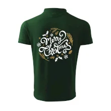 Merry christmas - nápis guľatý