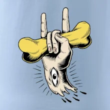 Rocková ruka kosť a oko