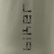 Biker nápis na výšku reťaz