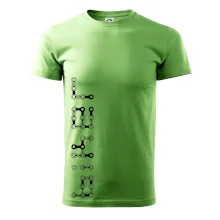 Biker nápis na výšku reťaz