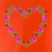 Červené tulipánové srdiečko (Pecka design)