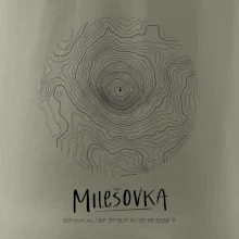 Milešovka - vrstevnice v kruhu