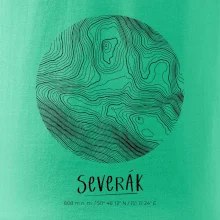 Severák - vrstevnice v kruhu