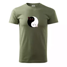 Mačky jin jang farebné