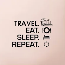 Eat sleep travel - Malý príves
