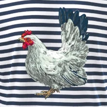 Sliepka kreslená biela Sliepka kreslená biela