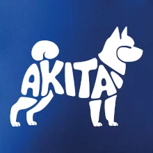 Akita Inu - Nápis v tele