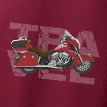 Cestovná motorka Amerika červená