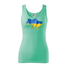 Ukrajina vlajka mapa