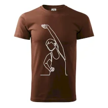 Preťahujúca sa žena jedným ťahom