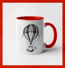 Teplovzdušný balón kreslený