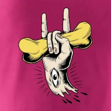 Rocková ruka kosť a oko Rocková ruka kosť a oko