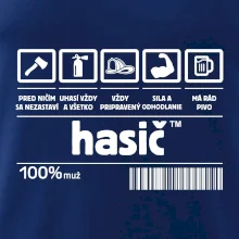 Čiarový kód - Hasič / hasička Čiarový kód - Hasič / hasička