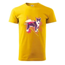 Pes abstraktný fialový