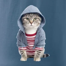 Mačka v pruhovanom triku