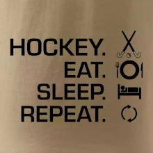 Pozemný hokej eat sleep repeat Pozemný hokej eat sleep repeat