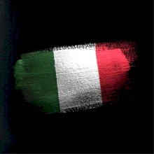 Talianska vlajka ohryzaná