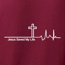 Jesus Saved My Life kríž ekg