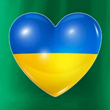 Ukrajina srdce vlajka