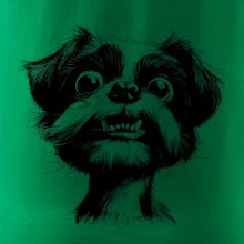 Čiernobiela karikatúra Ši-tzu