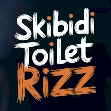 Skibidi Toilet Rizz nápis