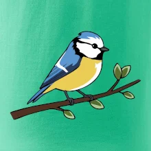 Sýkorka modrinka na vetve