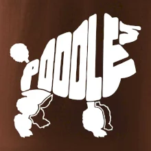 Pudel - nápis v tele