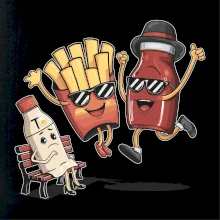 Súboj o hranolky kečup tatárka