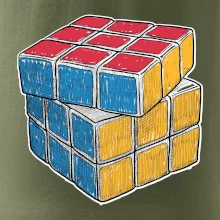 Rubikova kocka kreslená