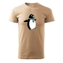 Tučniak so zeleným šálom