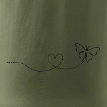 Dráha letu motýľa - srdce