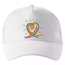 Srdce pride dúha kreslená