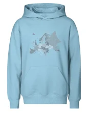 Mapa Európy - srdce v Ukrajine