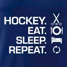 Pozemný hokej eat sleep repeat