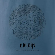 Boubín - vrstevnice v kruhu