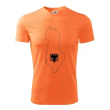 Albánsko obrys mapa