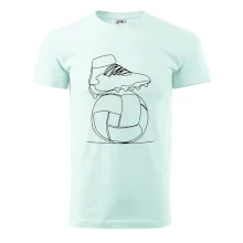 Futbalová lopta kopačka jedným ťahom Futbalová lopta kopačka jedným ťahom