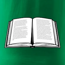 Kniha čiernobiela otvorená s textom Kniha čiernobiela otvorená s textom