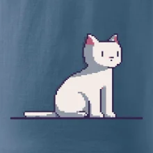 Mačka biela pixel