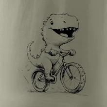 Roztomilý Dinosaurus na bicykli