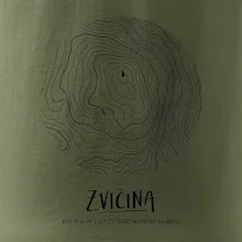 Zvičina - vrstevnice v kruhu