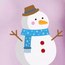 Snehuliak so šálom Snehuliak so šálom