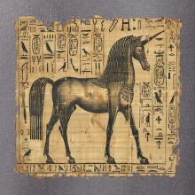 Egyptské hieroglyfy jednorožec