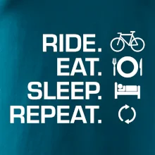 Ride Eat Sleep Repeat bicykel