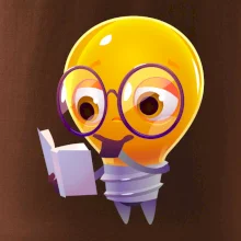 Žiarovka premýšľa nad knihou