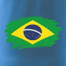 Brazília vlajka štetkou